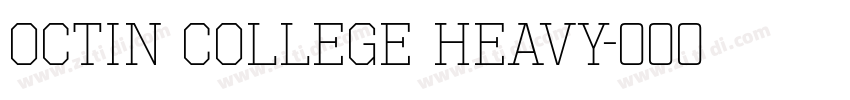 Octin College Heavy字体转换